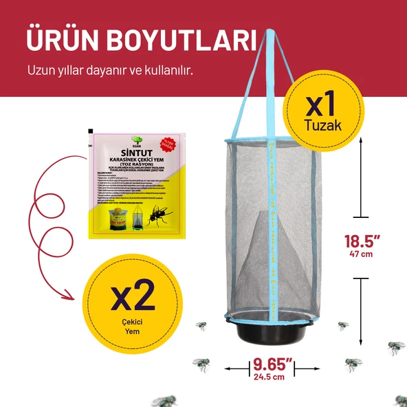 Flies inn Lite Karasinek Tuzağı - Resim 6