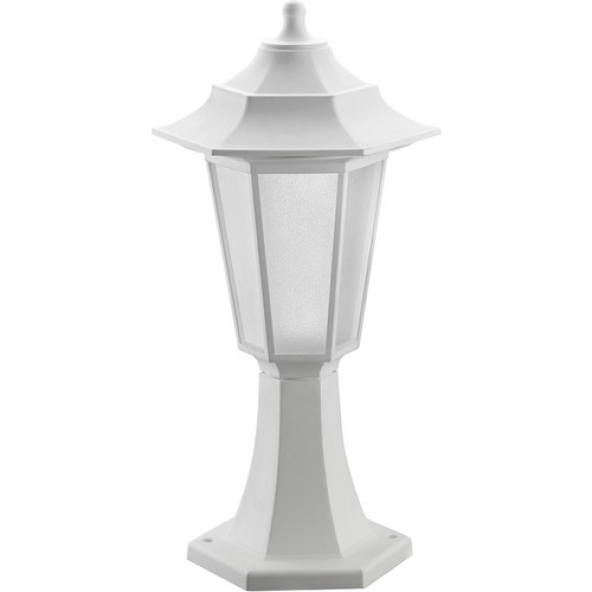 HOROZ 400-020-116 BEGONYA-1 BAHÇE ARMATÜRÜ (BEYAZ) E27 ürün görseli 1