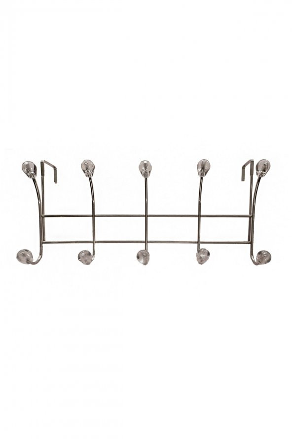 10lu Kapı Arkası Metal Askı Kristal Boncuklu - Resim 2