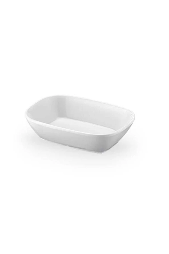 Beyaz  No:2 Melamin Kayık Tabak 6 Lı 17x12 cm Kahvaltılık Kırılmaz Tabak ürün görseli 1