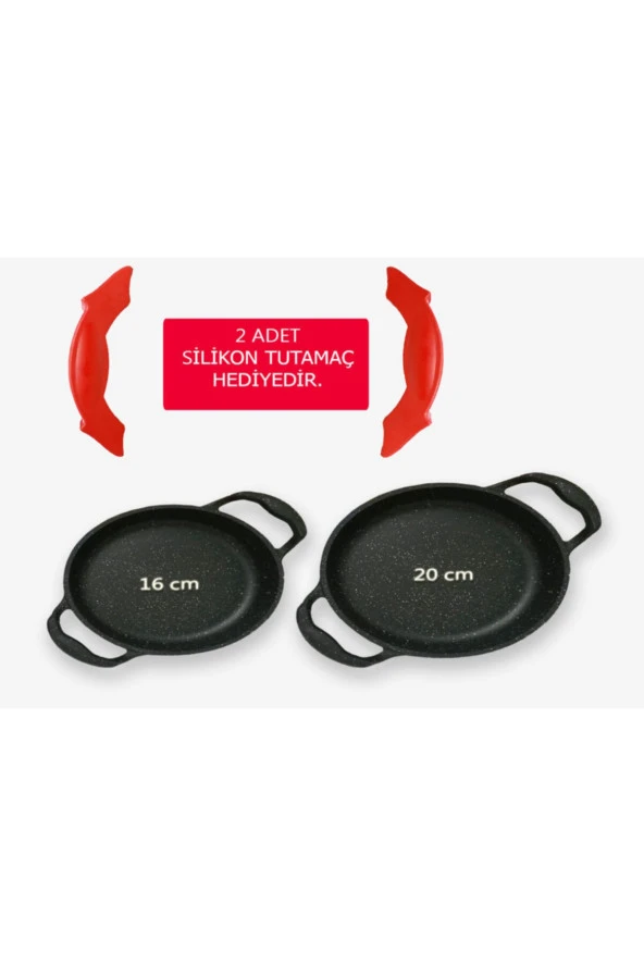 Döküm Granit Sahan Seti 18 Cm Ve 20 Cm ürün görseli 1