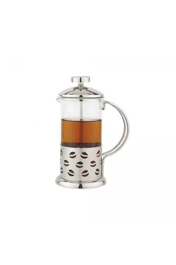Yakut 600ml Metal Kulplu French Press Süzgeçli Bitki Çay Demliği ürün görseli 1