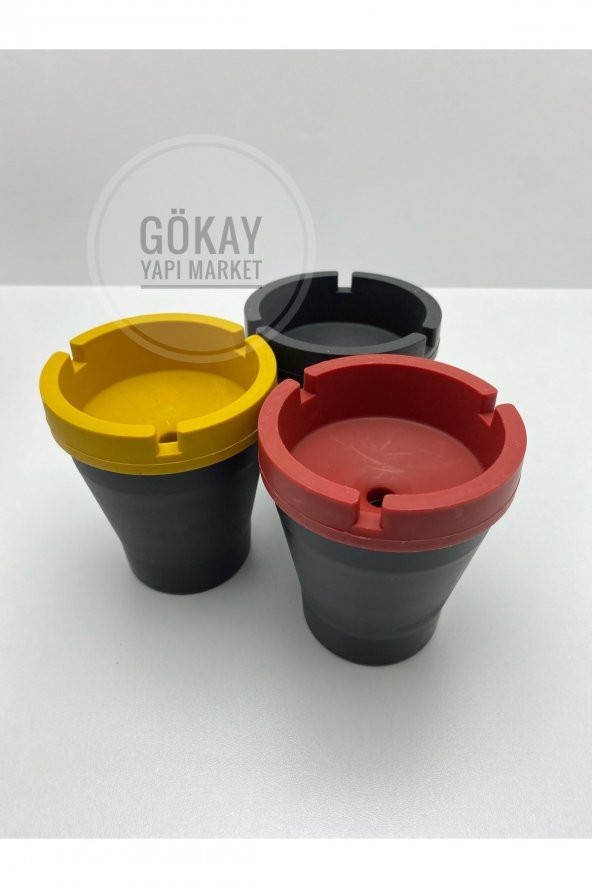 Kokusuz Küllük Oto Araç Ev Küllüğü Yuvarlak 3lü Karışık Renkli ürün görseli 1