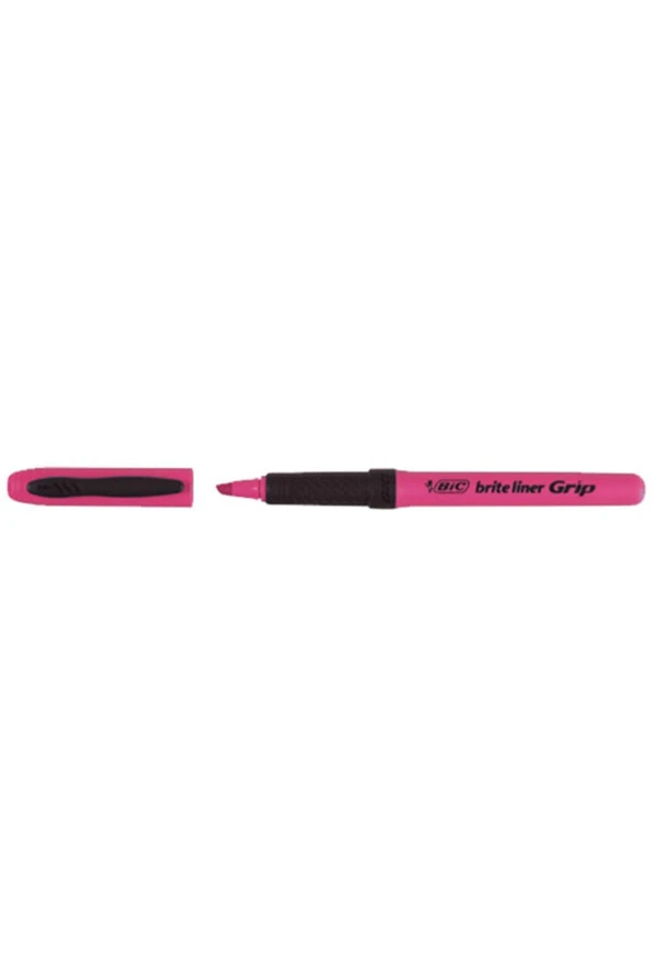 Bic Fosforlu Kalem Brite Line Grip Pembe Kalem Tipi (12 Li Paket) ürün görseli 1