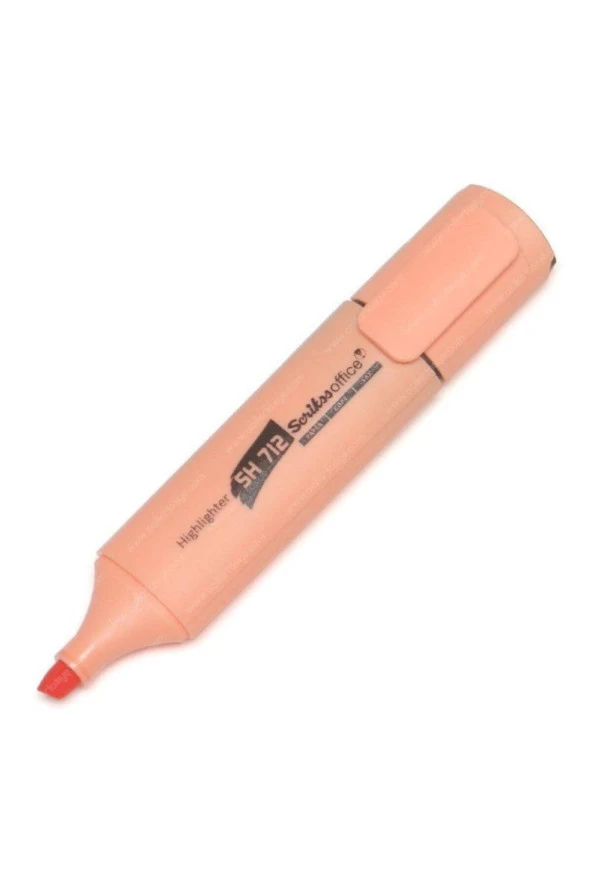 Scrikss Fosforlu Kalem Pastel Turuncu Fosforlu İşaretleme Kalemi (12 Li Paket) ürün görseli 1