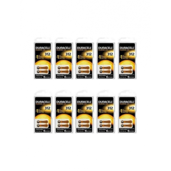 Duracell 312 6'lı 10 Paket İşitme Cihazı Pili ürün görseli 1