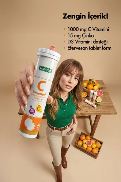 C Vitamini Efervesan 20 Tablet - Resim 3