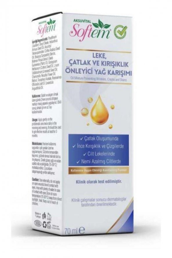 Softem Leke Çatlak Kırışıklık Giderici Yağ Karışımı 70 ml ürün görseli 1