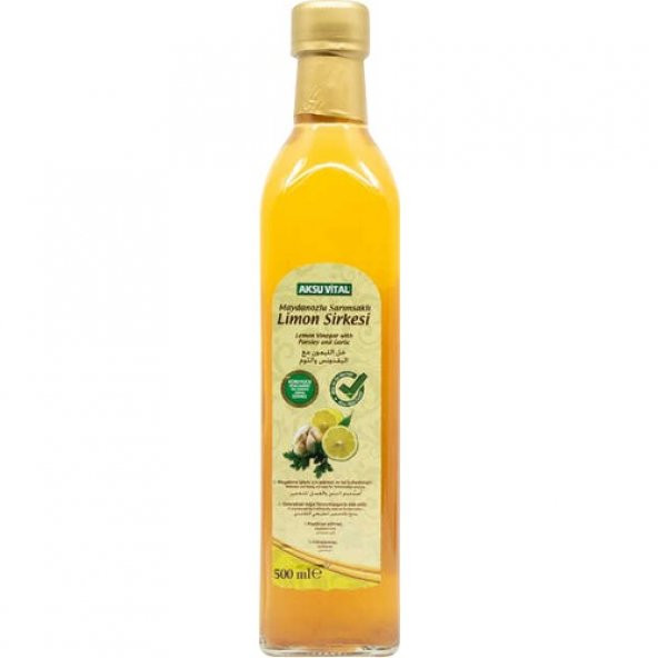 Aksu Vital Maydanozlu Sarımsaklı Limon Sirkesi 500 ml ürün görseli 1