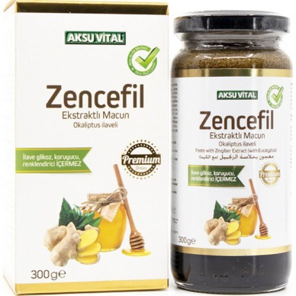 Aksu Vital Zencefil Ekstratlı Macun 300 Gr (Okaliptus ilaveli) ürün görseli 1