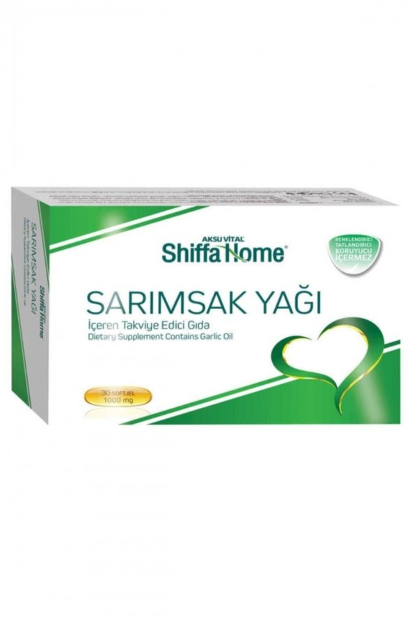 Shiffa Home Sarımsak yağı 30 kapsül Softjel ürün görseli 1