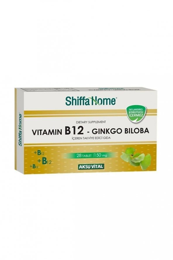 Shiffa Home Vitamin B12-Gingko Biloba 28 Tablet 150 mg ürün görseli 1
