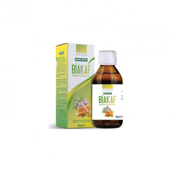 Aksu Vital Biakaf Kekik İçeren Sıvı Takviye Edici Şurup 150 ml ürün görseli 1