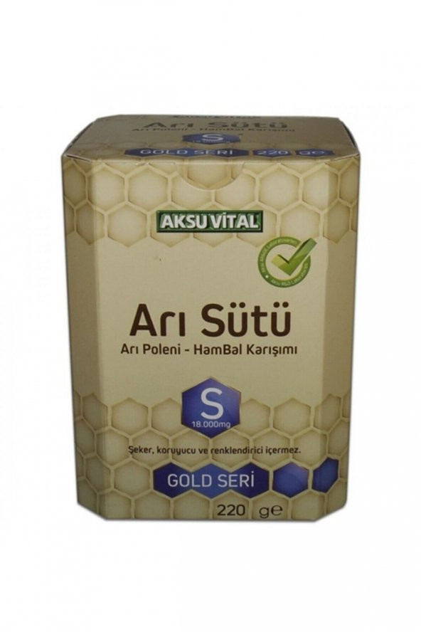 Aksu Vital Arı Sütü Bal Poleni (S) Yetişkinlere özel 18.000 Mg ürün görseli 1