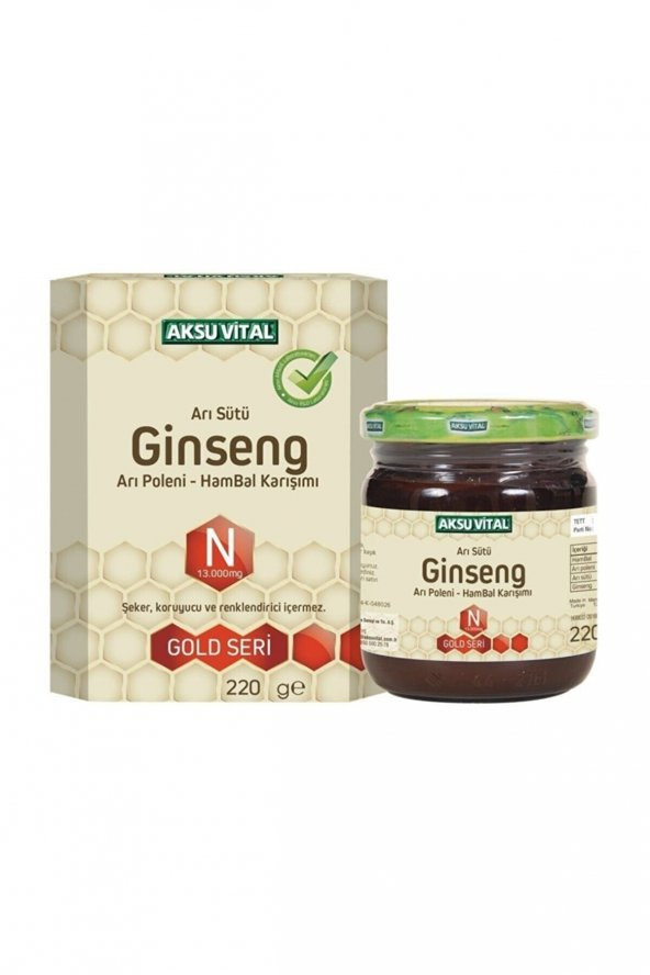 Ginsengli Arı Sütü Bal Polen (N) 220 gr 13.000 Mg ürün görseli 1