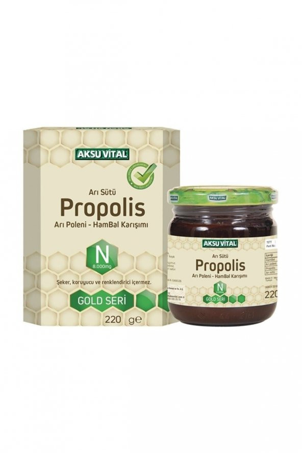 Aksu Vital Propolisli Arı Sütü Bal Polen Karışımı (N) 8.000 Mg ürün görseli 1
