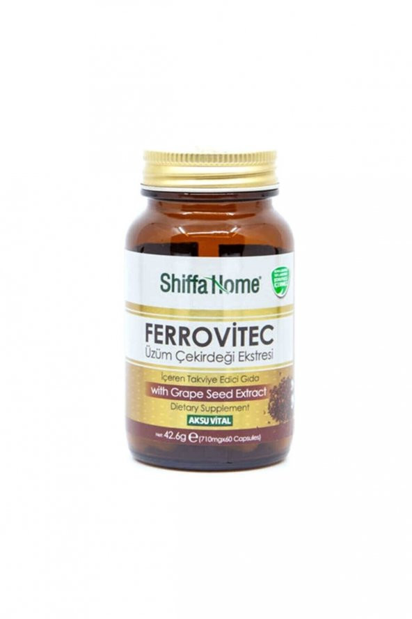 Shiffa Home Ferrovitec Üzüm Çekirdeği Ekstresi 60 Kapsül ürün görseli 1