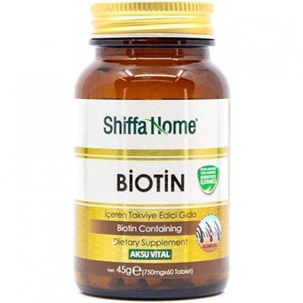 Shiffa Home Biotin 60 Tablet 750 mg ürün görseli 1