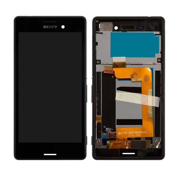Sony Xperia M4 Aqua LCD Ekran Dokunmatik Çıtalı - Siyah ürün görseli 1