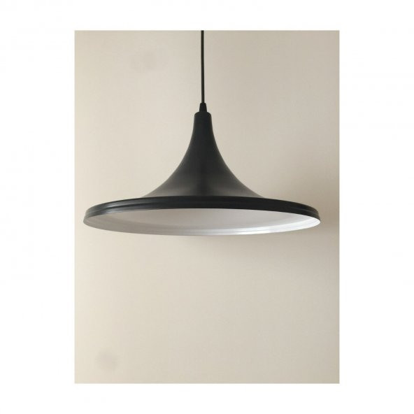 MYLİGHTS  METAL SİYAH İÇİ BEYAZ  VİNATGE MSARKIT AVİZE 36 CM  EN ürün görseli 1