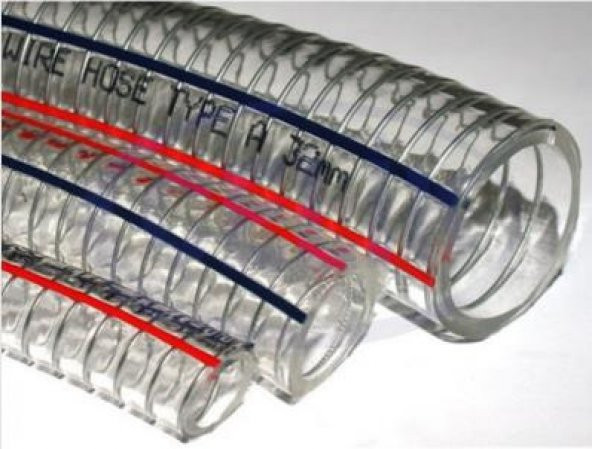 Şeffaf Telli Hortum - 12,5mm (1/2") (5mt) - Resim 2