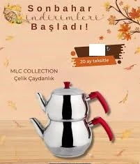 MLC Çelik Çaydanlık Kendinden Süzgeçli Aile Boy - Resim 2
