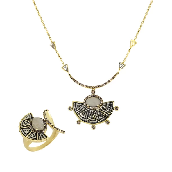 Altın İkili Set T016136 ürün görseli 1
