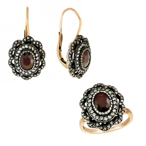 0,87 Ct Yakut Elmas Set ürün görseli 1