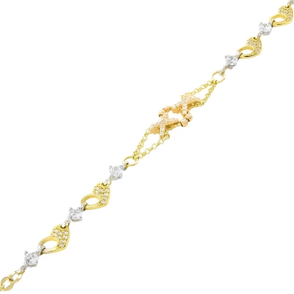 Taşlı Altın Bileklik T028591 ürün görseli 1