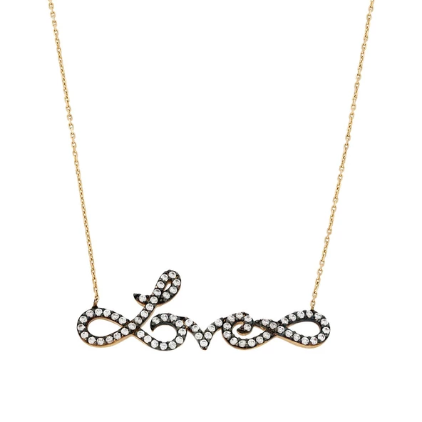 Altın Love Kolye T026774 ürün görseli 1