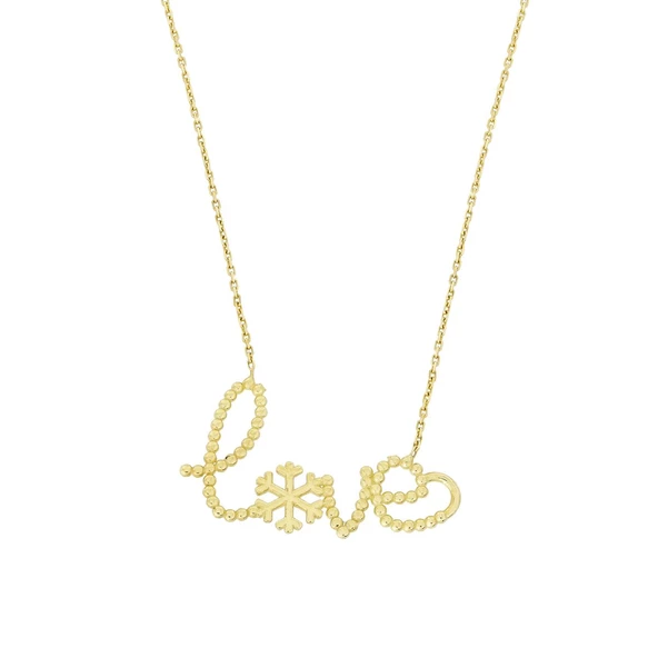 Altın Love Kolye T026787 ürün görseli 1