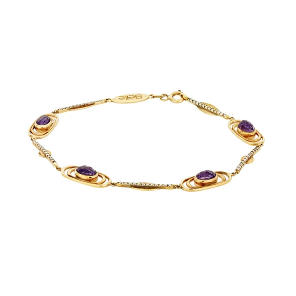 Taşlı Altın Bileklik T016077 ürün görseli 1