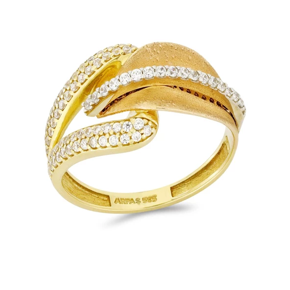 Taşlı Altın Yüzük T022401 ürün görseli 1
