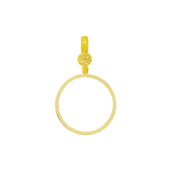 Altın Çerçeveli Kolye Ucu T056713 ürün görseli 1