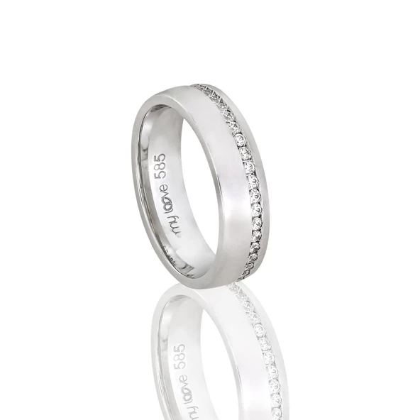 Altın Çift Alyans T045570-T045571 - Resim 3