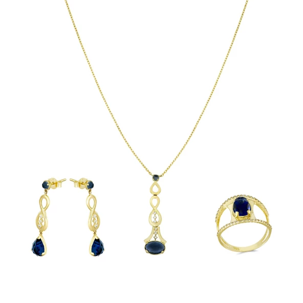 Altın Üçlü Set T052523 ürün görseli 1