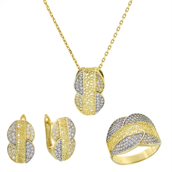 Altın Üçlü Set T024639 ürün görseli 1