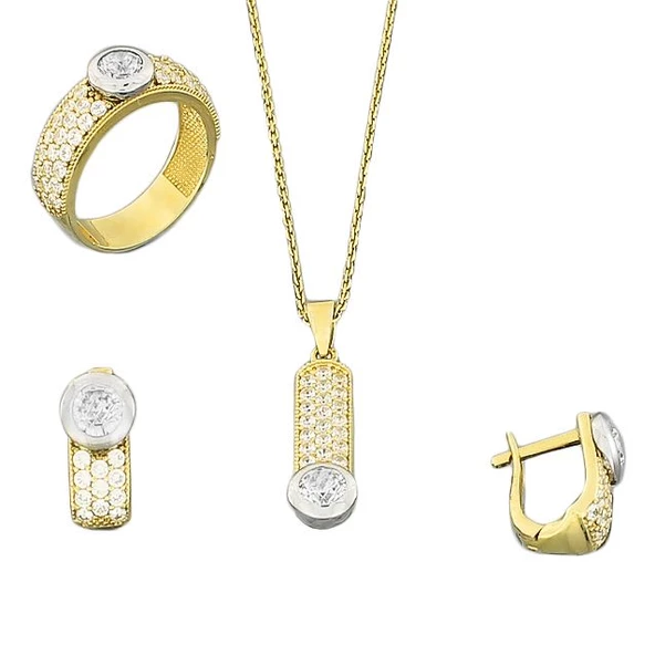 Altın Üçlü Set T004466 ürün görseli 1