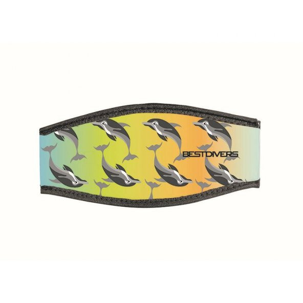 BESTDIVERS Maske Arkalığı 6 DOLPHIN Neopren, Velkrolu ürün görseli 1
