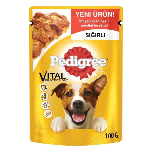 Pedigree Pouch Biftekli Köpek Konservesi 100 gr ürün görseli 1