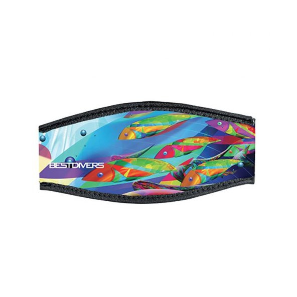 BESTDIVERS Maske Arkalığı PSYCHEDELIC Neopren, Velkrolu ürün görseli 1