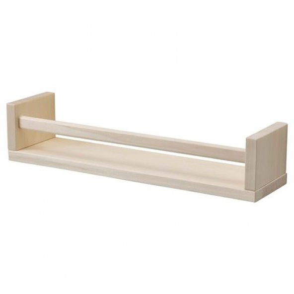 Mutfak Baharat Rafı MeridyenDukkan Düzenleyici Raf Masif Ağaç Kullanışlı Raf 40x10x9 Cm ürün görseli 1