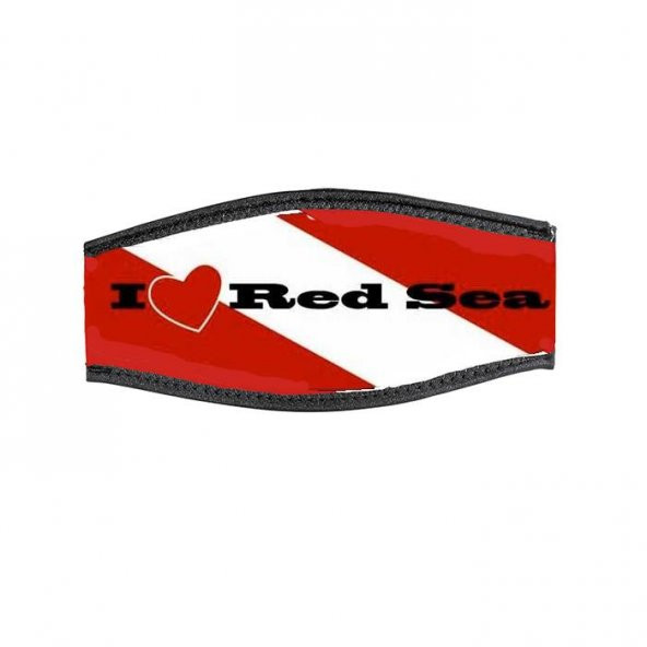 BESTDIVERS Maske Arkalığı RED SEA Neopren, Velkrolu ürün görseli 1