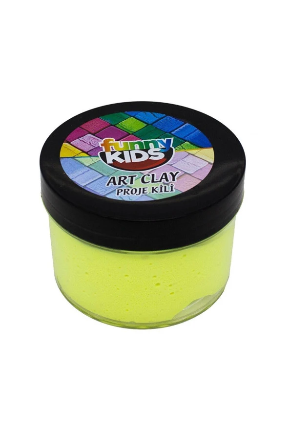Funny Kids Art Clay Proje Kili 40 cc - Neon Sarı ürün görseli 1