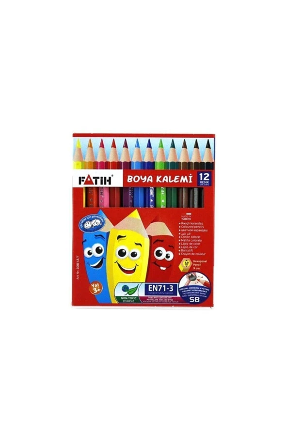 Fatih Kuru Boya Yarım Boy 12 Li Yarım Boy Kuru Boya ürün görseli 1