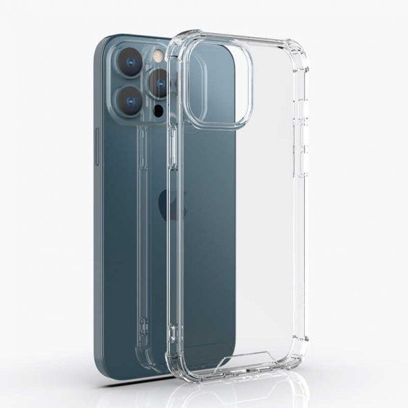 Apple iPhone 13 Pro Kılıf Köşeleri Airbagli Kamera Korumalı Silikon ürün görseli 1