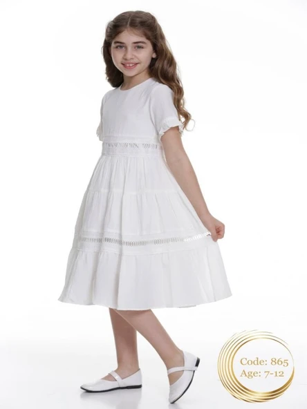 Gülücük Kids Kız Çocuk Bürümcük Elbise 865 ürün görseli 1
