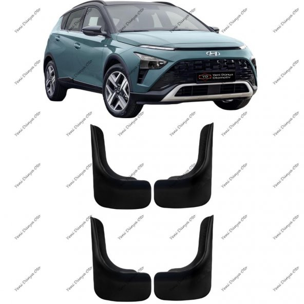 Hyundai Bayon Uyumlu 4lü Ön Arka Paçalık Çamurluk Tozluk HYU0UX015 ürün görseli 1