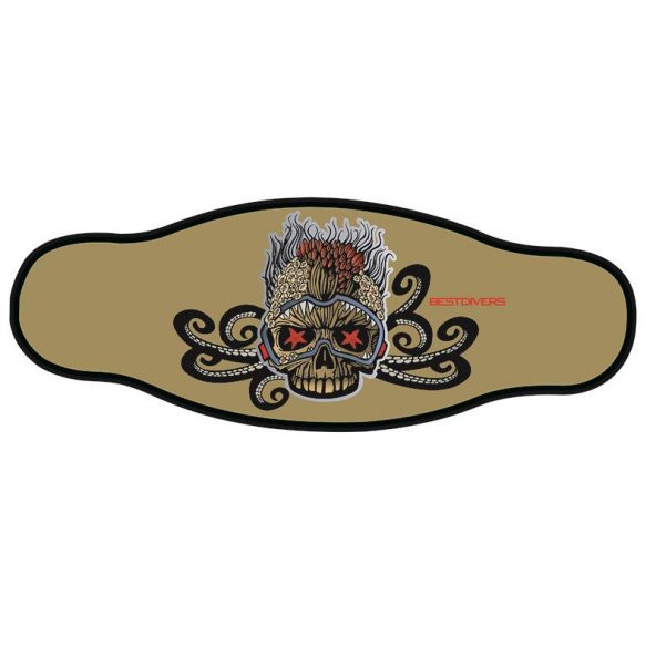 BESTDIVERS Maske Arkalığı SKULL Neopren ürün görseli 1