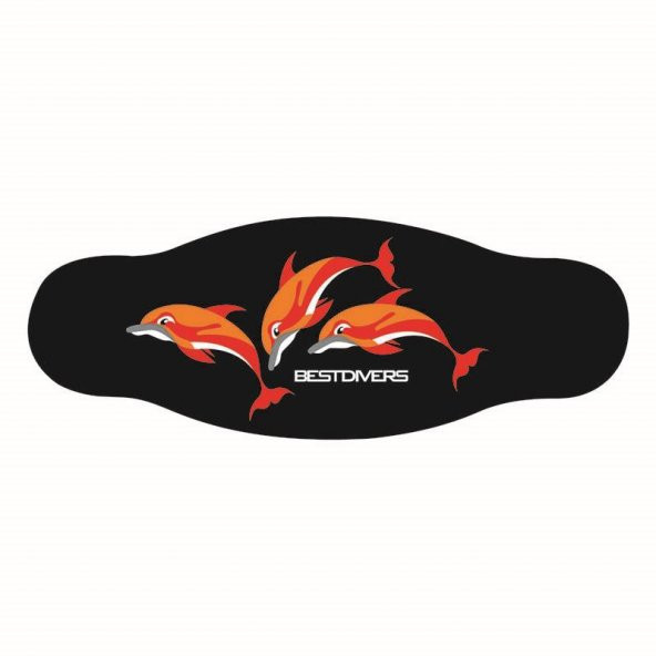 BESTDIVERS Maske Arkalığı 3 DOLPHIN Neopren ürün görseli 1